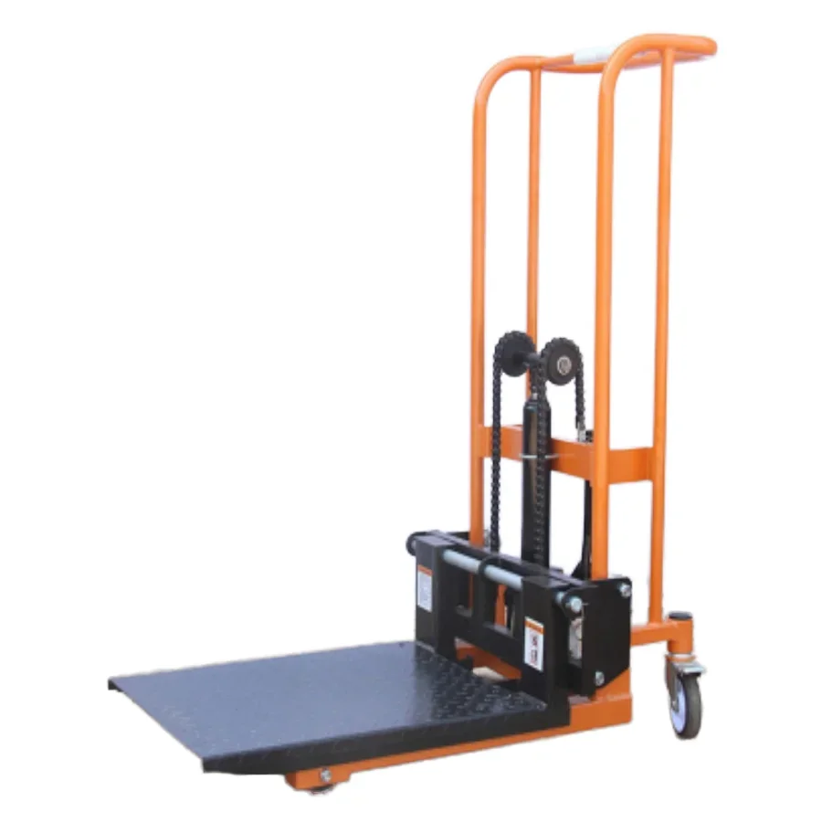 

# For 400kg 1.2M Small Household Iron Plate Stacker, Platform Trolley, Hydraulic Micro Forklift, Manual Pallet Elevator #