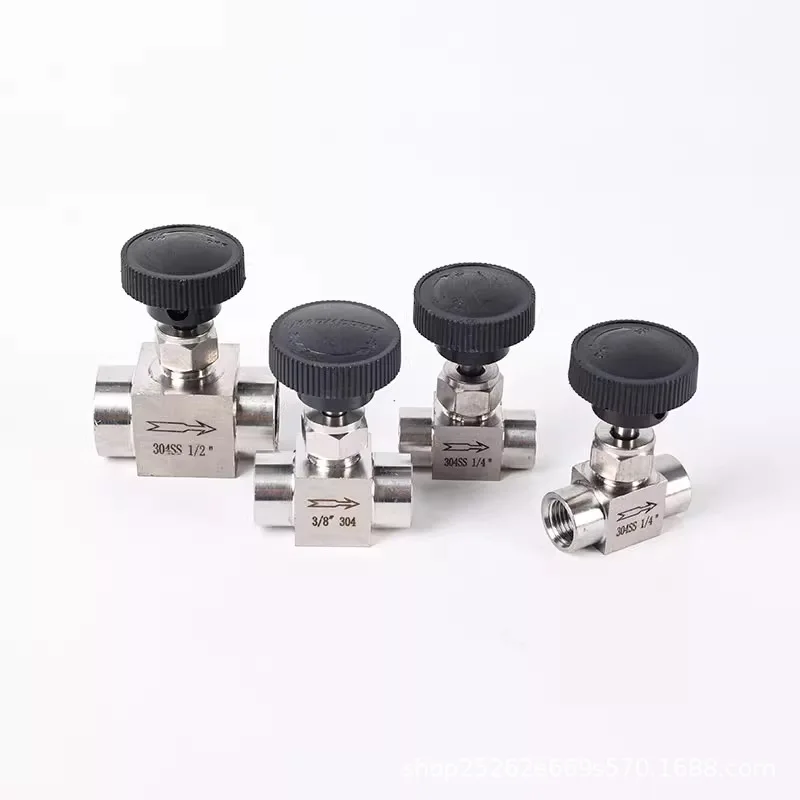 SS Internal Thread with Internal Thread Cut-off Internal Thread  Panel Needle Valve Flow Micro-pressure Control Valve