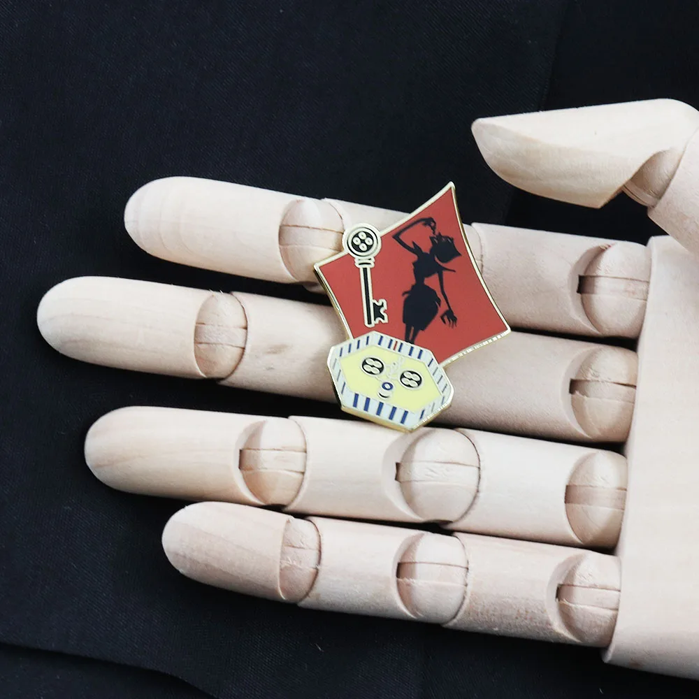 Other Mother Halloween Coraline Glitter Pins Spooky Bookish Villains inspired fantasy Brooch