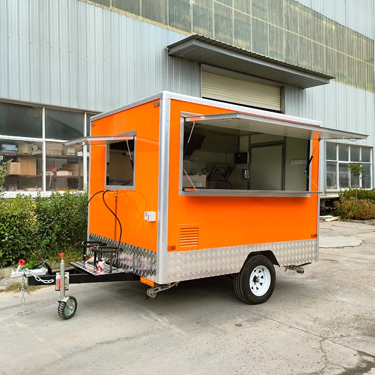 Custom Size Food Trailer with Customizable Appearance Kitchen Equipment Mobile Kitchen Restaurant Fast Food Truck Food Cart view 6