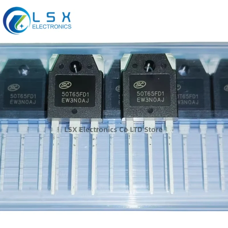 10PCS 100% New Original SGT50T65FD1PN 50T65FD1 50T65 TO-3P 50N65 Transistors IGBT 50A 650V TO-247