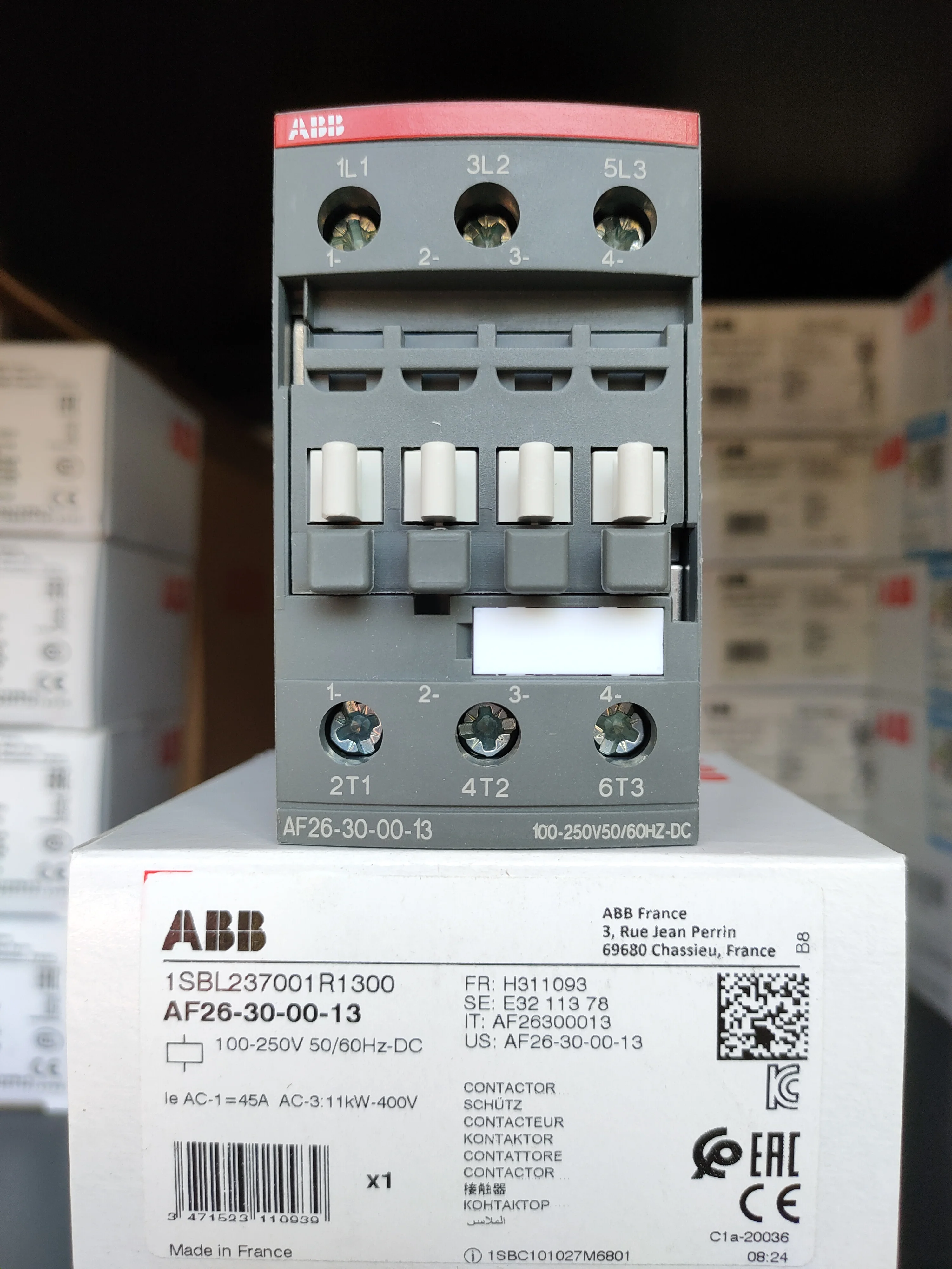 Brand new ABB-China Contactor 1SBL237001R1300 AF26-30-00-13 100-250V50/60HZ DC Contactor