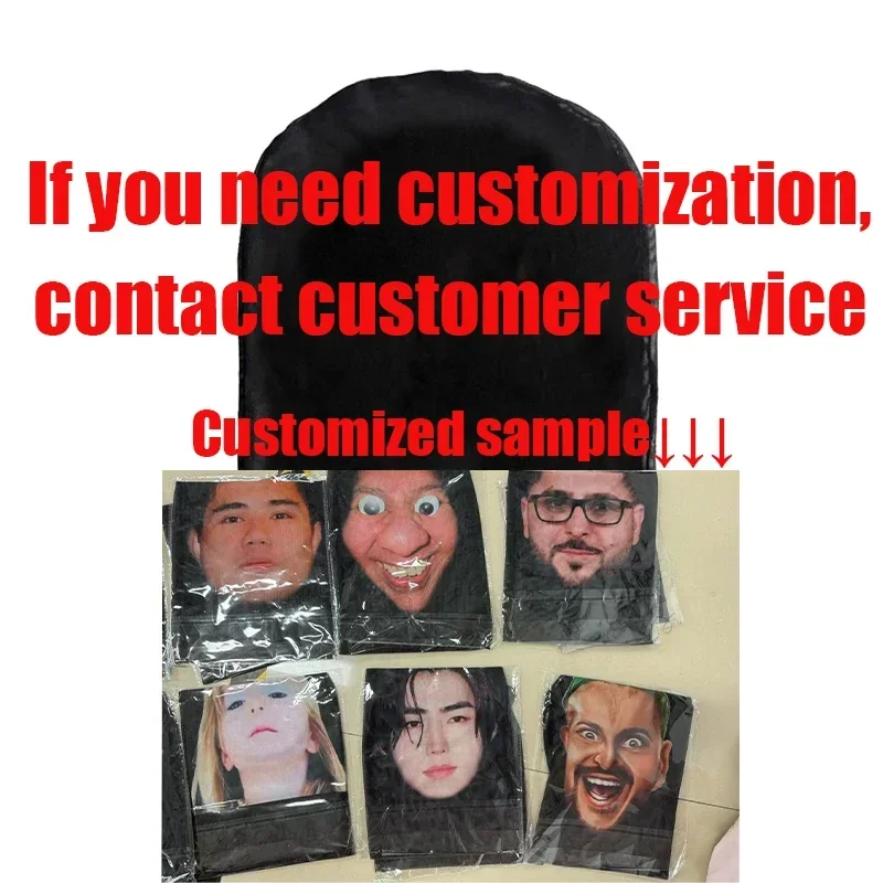 قناع تنكري للهالوين قناع مطبوع ثلاثي الأبعاد لكامل الوجه للرجال والنساء أغطية رأس شبكية مرنة لوازم جديدة غطاء محرك السيارة الصعبة للحفلات التنكرية