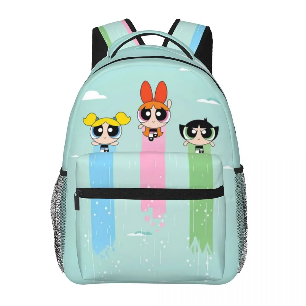 The-Powerpuff-Girls stampato zaino Casual leggero per scuola, Outdoor, Shopping, ufficio 17 pollici