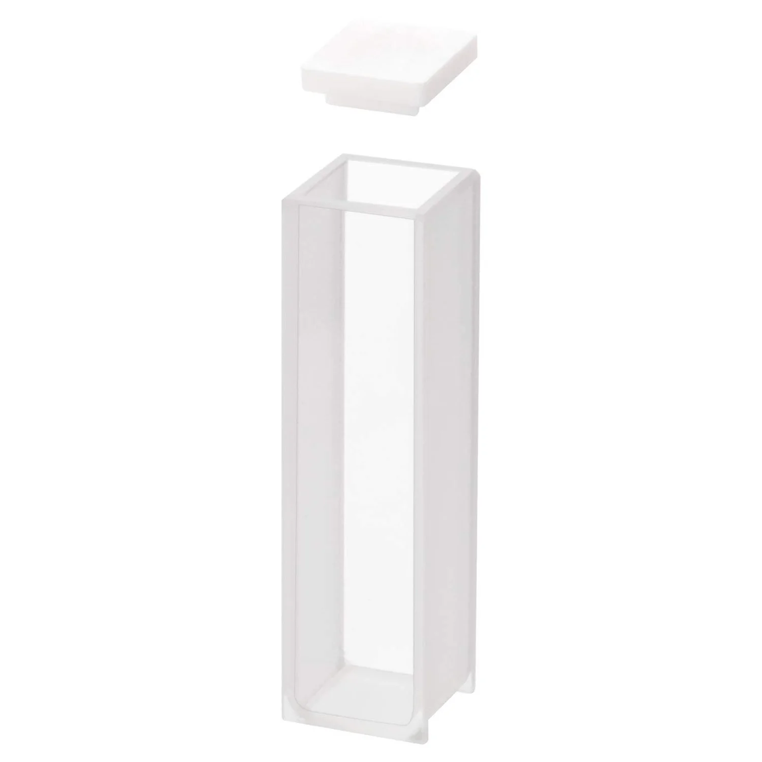 QUARTZ cuvette, spectometer cuvettes ความยาว10มม., ความสูง45มม., ความจุ3.5มล.-2ชิ้น