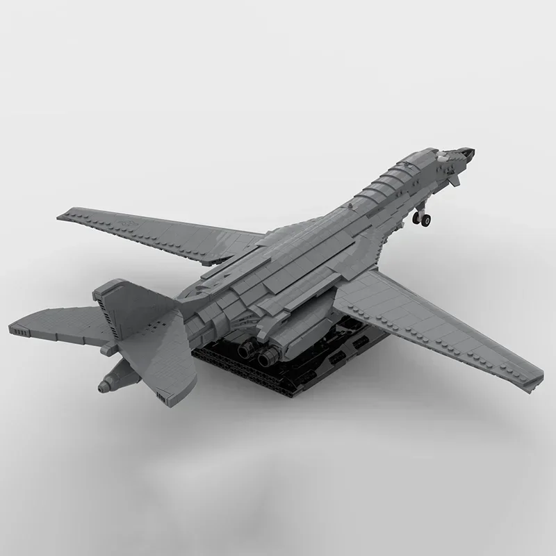 سلسلة عسكرية Moc اللبنات 1:72 مقياس B-1B لانسر منفذها نموذج التكنولوجيا الطوب لتقوم بها بنفسك تجميع طائرة لعب طفل الأطفال