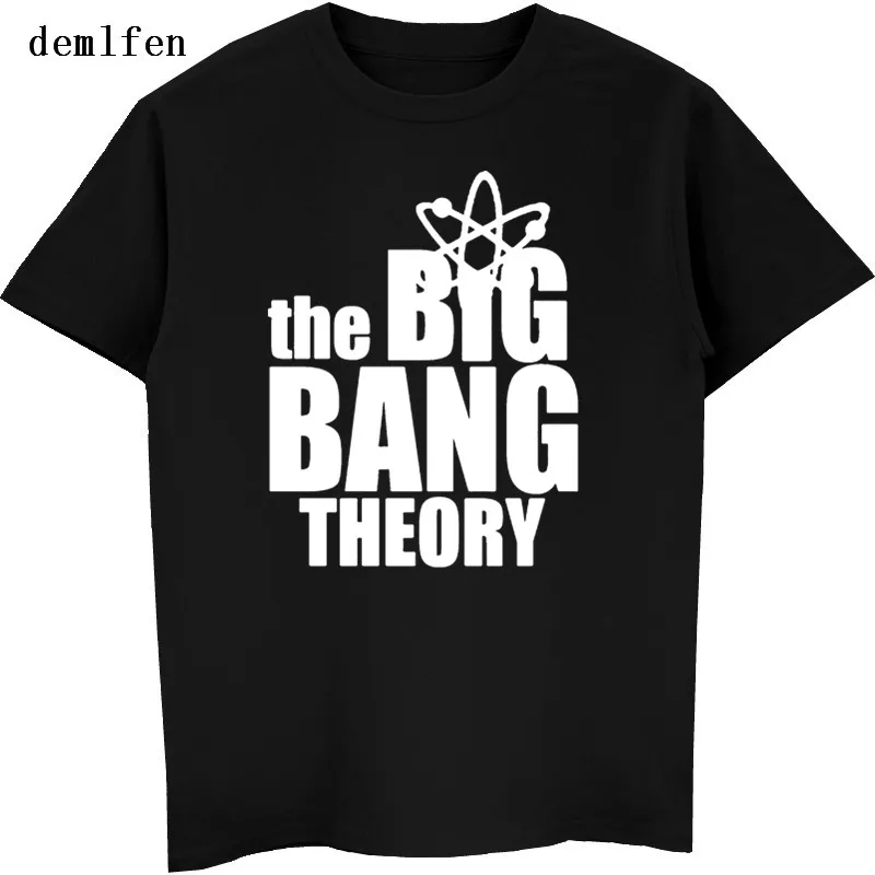 Новая футболка The Big Bang Theory, мужские повседневные хлопковые топы, летняя модная футболка с коротким рукавом и круглым вырезом, мужские футболки в стиле хип-хоп