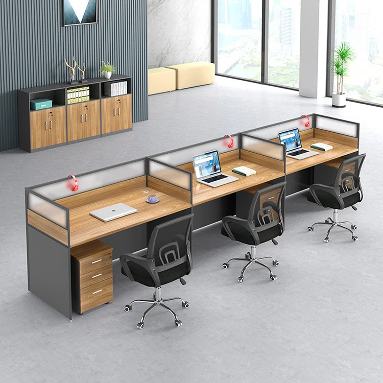 

Staff Office Desks Workstation Cubicle Partition Office Work Station With Glass