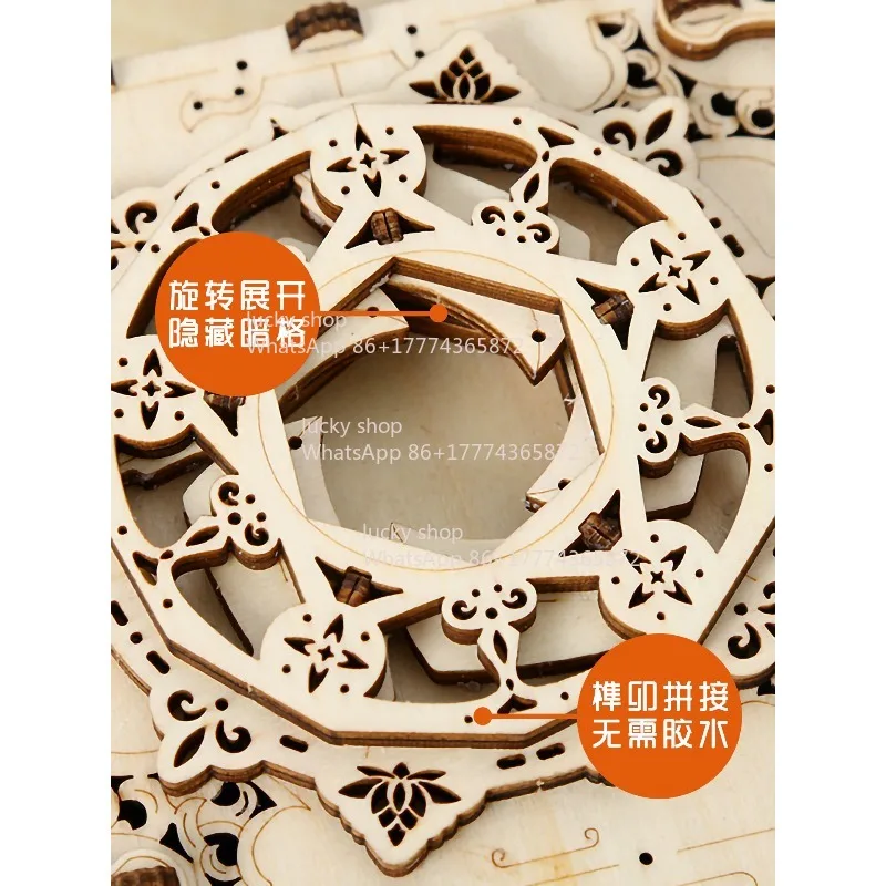 

Винтажная деревянная шкатулка | Декоративные шкафы для хранения с замысловатыми механизмами