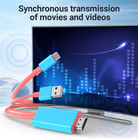 Type C to HDMI Cable with 5V USB Charging Portable Game HDTV Dock 4K HD Adapter for Steam Deck,IMac,IPad Pro,Surface