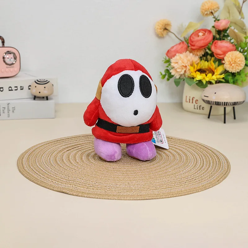 15cm Shy Guy Plush Doll Super Mario Bros Anime Peripherals Kawaii Mask Man Anime Figure Character Model Party Gifts for Kids Toy