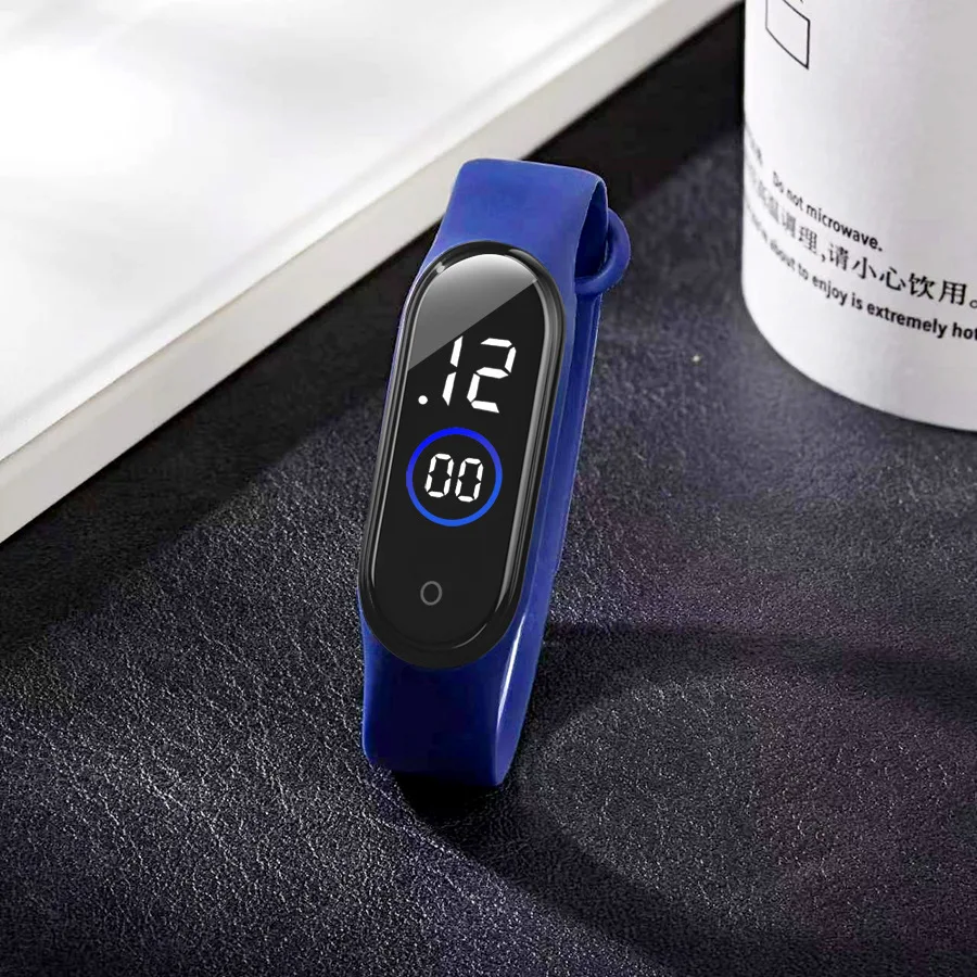 Rubber Luminous LED Women Electronic Watch Casual Fashion Creative Outdoor Sports Student Men Electronic Watches Dropshipping