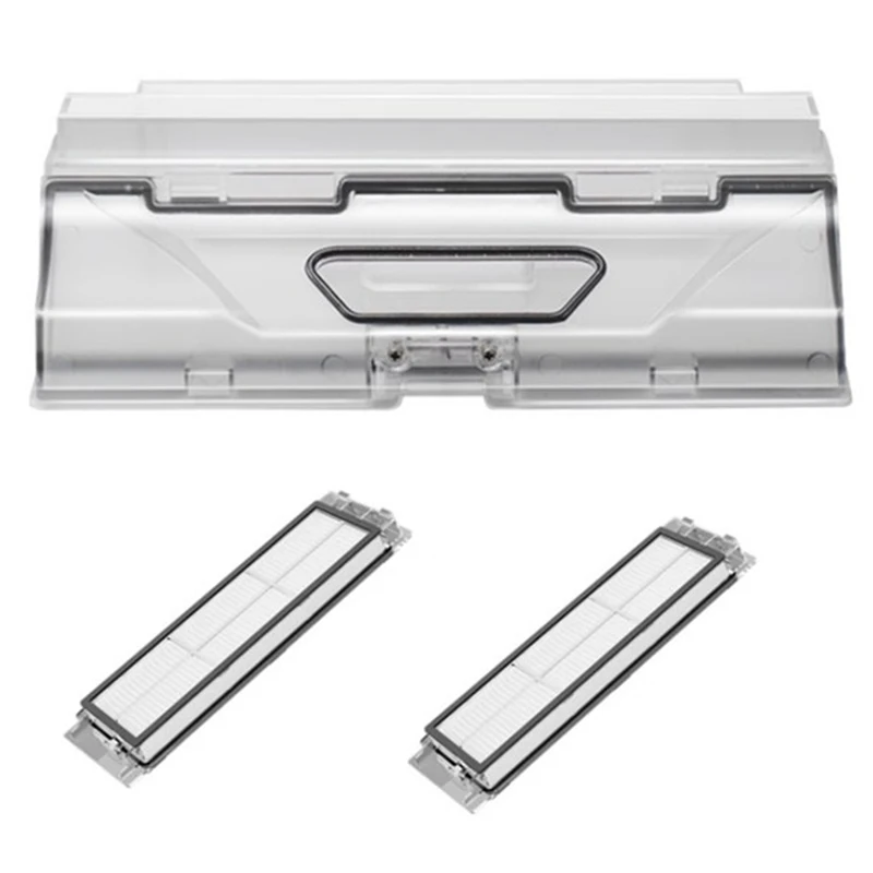 샤오미 진공 청소기용 먼지 상자 부품, 필터 액세서리 포함 로봇 쓰레기통, Roborock S5 MAX S6 MaxV S6 PURE T7 PRO