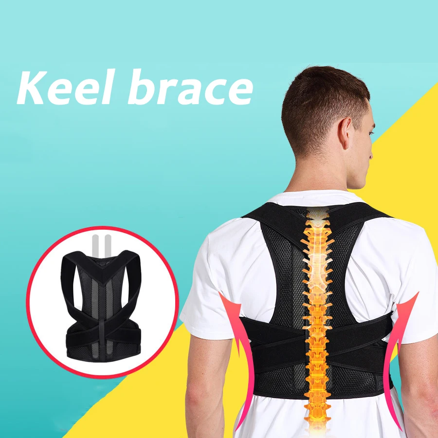 

Back Brace Posture Corrector for Women Men Adjustable Back Lumbar Support Belt Shoulder Posture Support for Improve Scoliosis