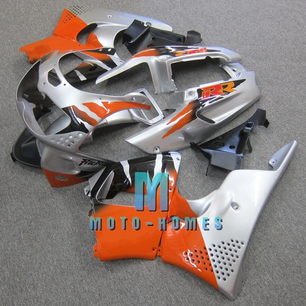 ABS Fairing Set for CBR900RR 893 CBR893 1996 1997 96 97 Road/Sport Customizable ZXMT Fairings Kit Silver Orange