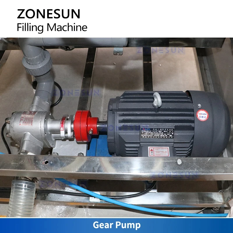 ZONESUN ZS-GTW2D Automatic Weighing Filling Machine Dual Head 5 Gallon Pail Liquid Weigh and Fill System with PLC Control