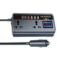 Car Inverter Converter 12V/24V To 220V Fast Charging Ports Portable Automotive Charger Inverter 3 USB Ports Vehicle Inverter