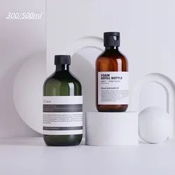 10/20pcs 300/500ml Lotion Pump Bottle Shampoo Shower Gel Hair Conditioner Dispensers Toner Bottle With Flip/ Screw Cap