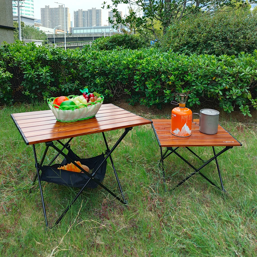 Outdoor Dining Table Aluminum Portable Ultralight Folding Camping Table Can Be Folded for Family Gatherings, Picnic Barbecue