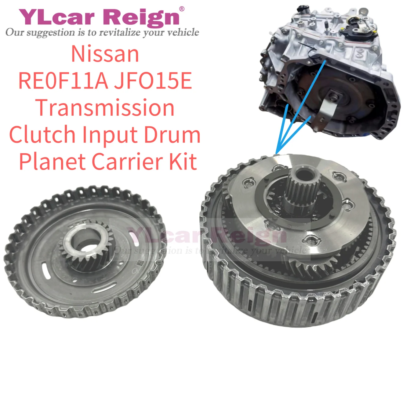 

JF015 JF015E RE0F11A CVT Automatic Transmission Gearbox Clutch Input Drum Planet Carrier Assembly Kit for Nissan Sentra Note