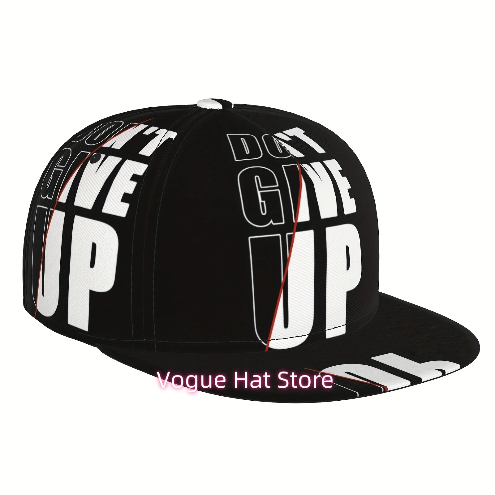 [Great Gift] Cap Hat for Men Women, Don't Give up Forever Unisex Hip Hop Street Hat Style Colorful Flat Bill Hats Snapback Adjus