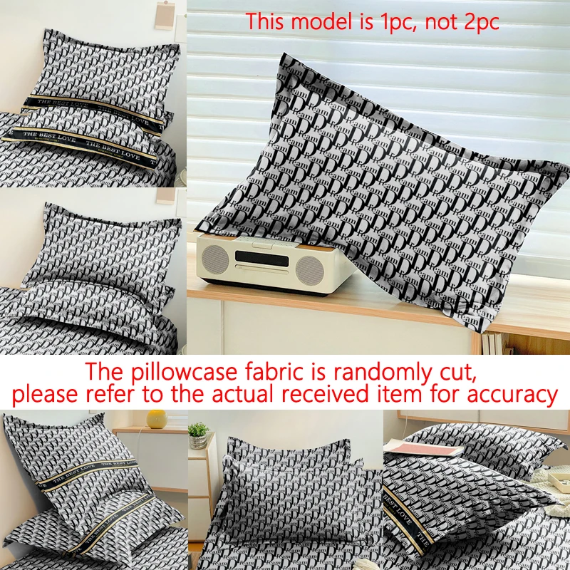 1 funda de almohada mate con estampado geométrico moderno Simple, funda de almohada suave con cierre de sobre para dormitorio, ropa de cama