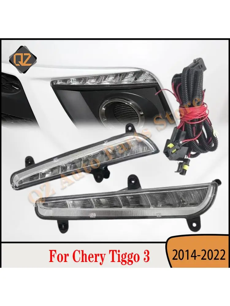 Ensemble de feux de jour pour Chery Tiggo3 2014-2022, barre de feux antibrouillard avant, ensemble de feux T11-4499020 T11-4499010