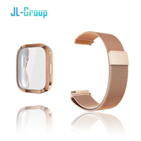 22mm Metal Strap For Amazfit Bip 6 Band With Case TPU Screen Protector Magnetic Loop Bracelet Amazfit Watchband Accessories