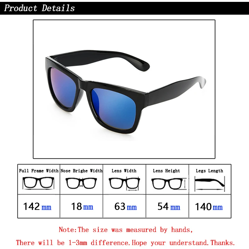 Women Finished Myopia Sunglasses Men Blue Flash Mirror Square Nearsighted Eyeglasses Unisex Shortsighted Dark Glasses Driving