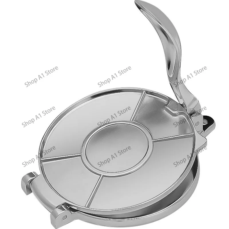 Manual Dough Tortilla Press, Hand Press Tool for Corn Tortillas, Mexican Flat Bread, Chicken Wraps & Dumpling Wrappers