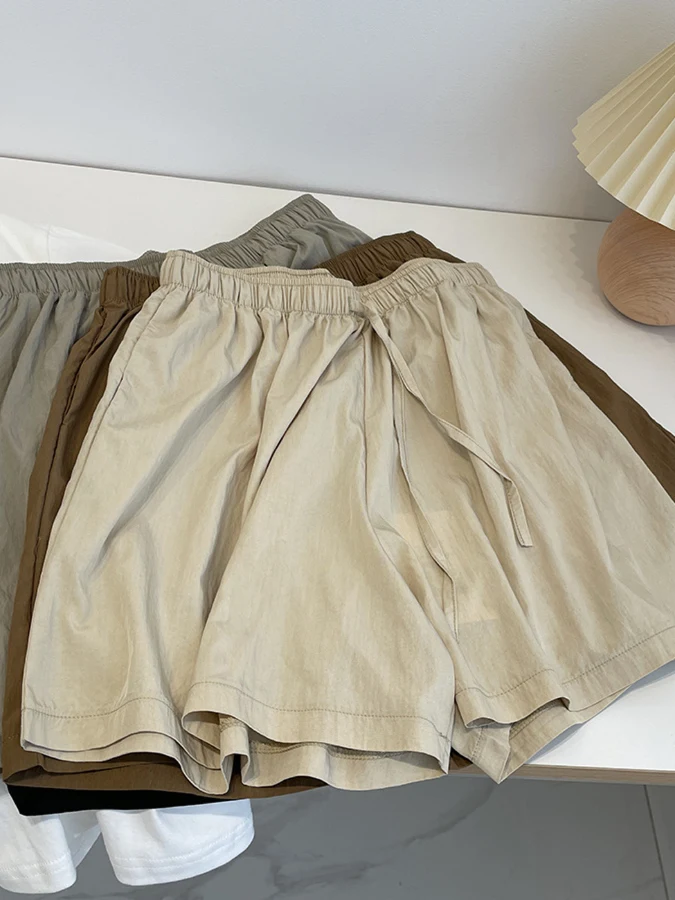 

plus Size High Waist Wide Leg Casual orts Women Summer Thin Folded Loose Cool Paper Thin Hot Pants Comfortable Breathable