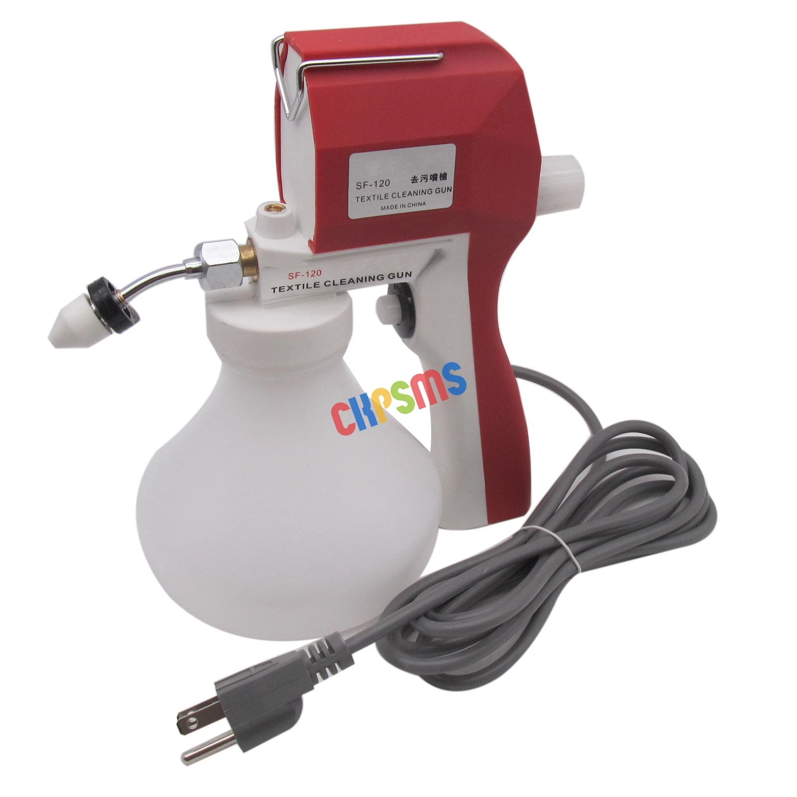 

110V Extended / Adjustable Nozzle Screen Printers Spot Cleaning / Plastisol Removing High Pressure Gun