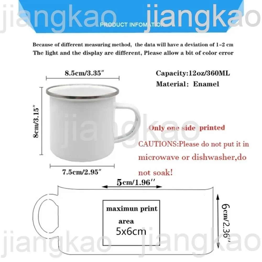 Thank You for Pampering Me Nanny Printed Mugs Creative Coffee Cups Drinks Water Cup Enamel Mug Handle Drinkware Gift for Nounou