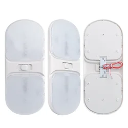 New 126 LED Beads RV Light Natural Light Bright Carriage Interior Light Partition Control with Large Switch For Car Acesssories