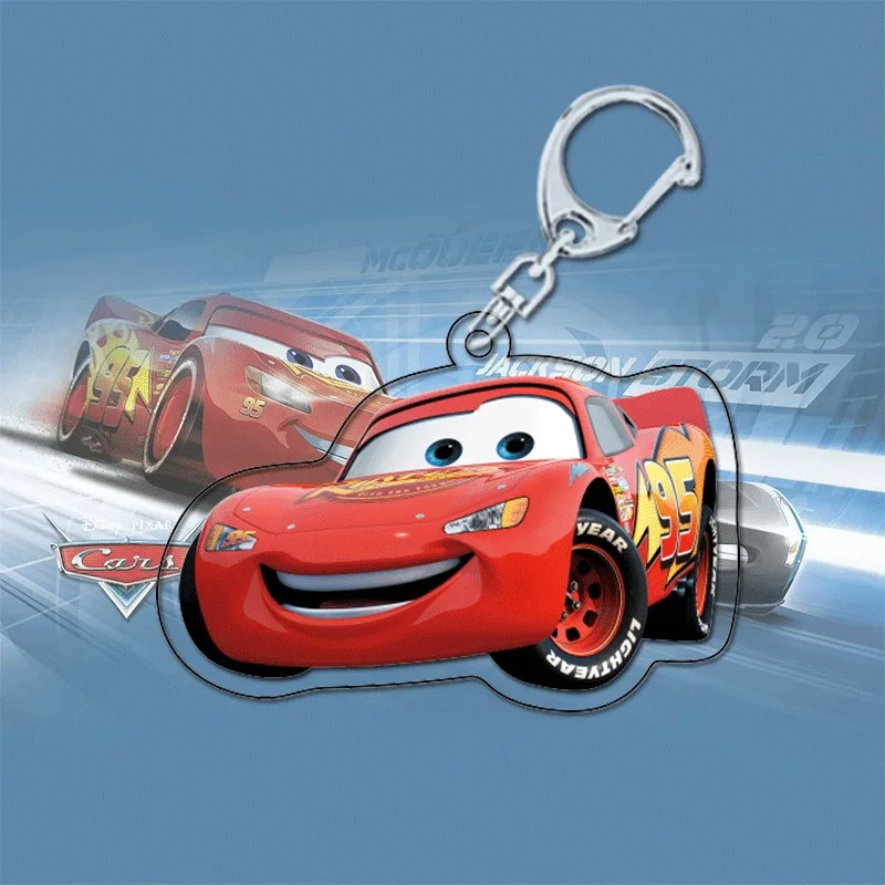 Lightning McQueen Cars anime peripheral cartoon acrylic keychain two-dimensional pendant cute bag gift accessories wholesale