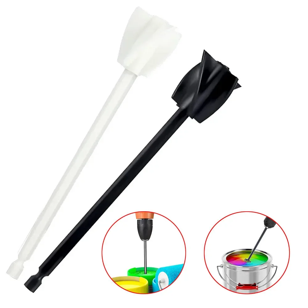 1PCS Paint Mixer Drill ABS Mixer Paddle Helix Shape Sturdy Anti-Corrosion Epoxy Paint Mixer Drill Attachment For Household Using