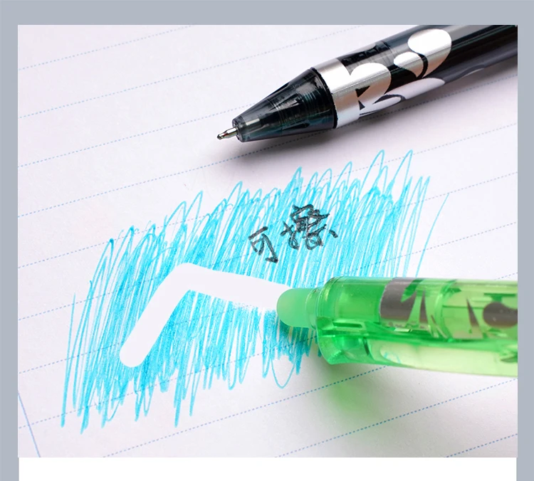 6 stücke Neue 0,5mm Löschbaren Gel Stifte Set 6 farben Refill Stange Magische Tinte Löschbaren Stift Waschbar Griff büro Schriftlich Schule Schreibwaren – Detail 3