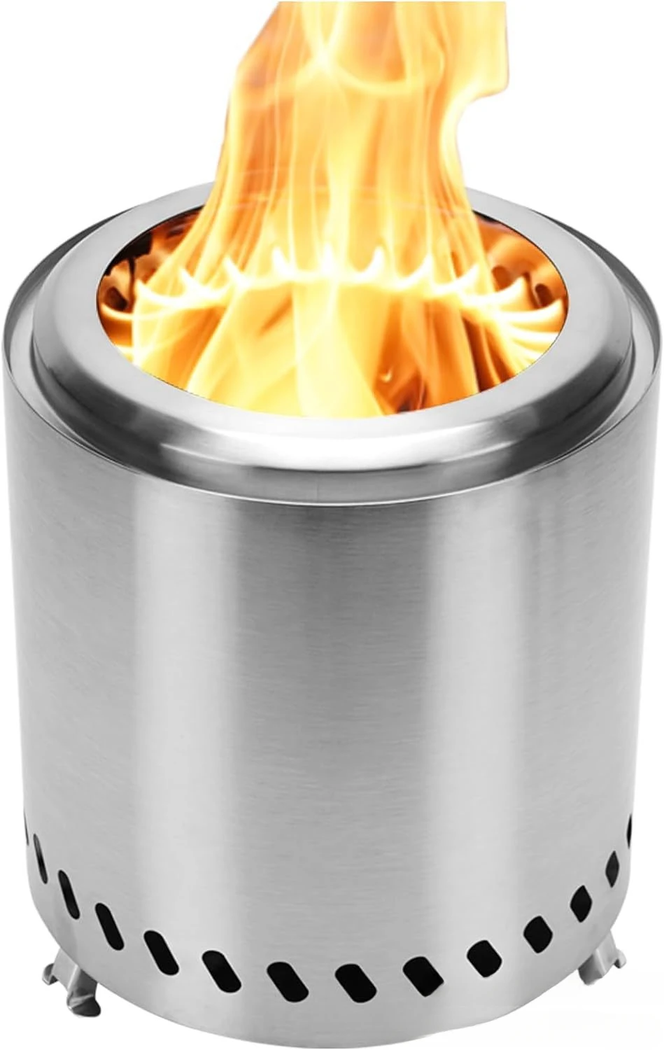 

Outdoor SUS Heater Portable Bonfire Stainless Steel Burner Mini Fire Wood Stove Furnace Outdoor Camping Smokeless Fire Pit