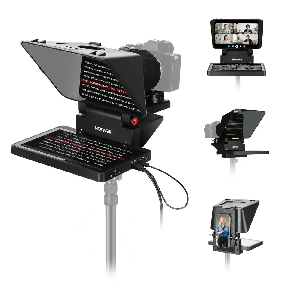 NEEWER X11 2-In-1 Teleprompter with 8