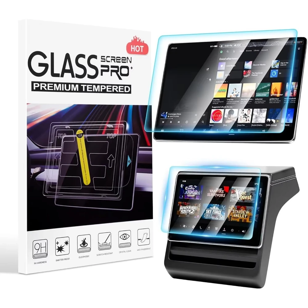 For Tesla Model Y Juniper YL 2026 16‑inch and 15.4-inch Screen Protector Tempered Glass Navigation Film Anti Scratch Adhesive