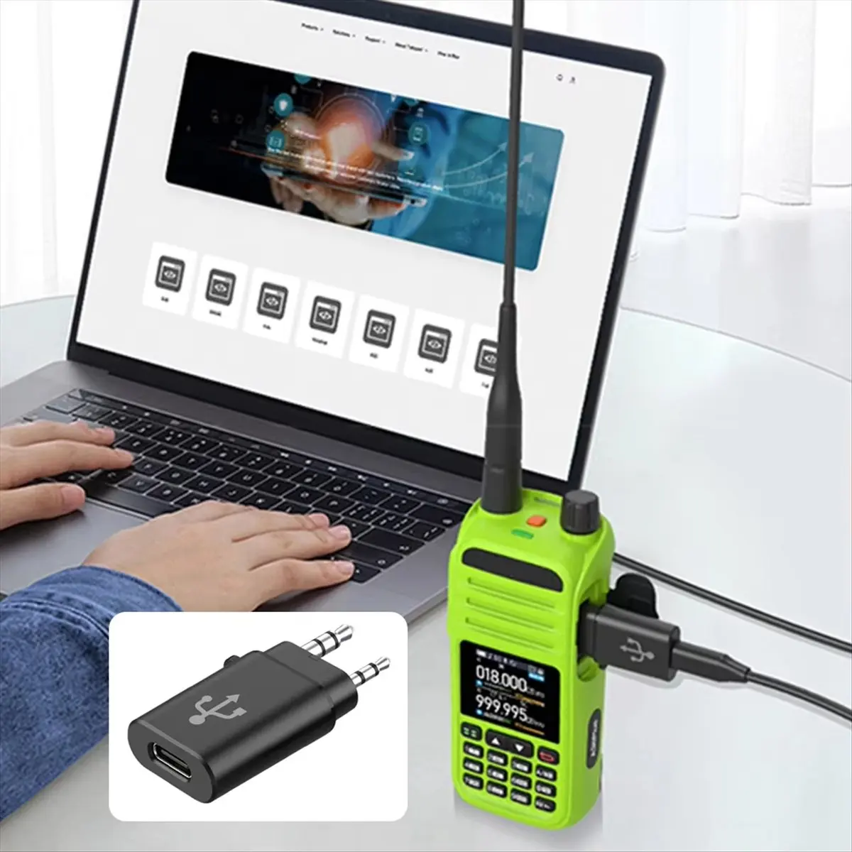 A64I TPC11 TK zu Typ-C Programmierkabel Adapter TYPE-C Intercom Programmieradapter Walkie Talkie Zubehör
