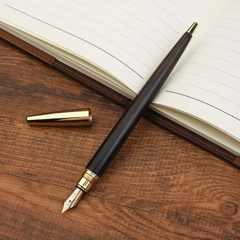 High-end Busines Wood Fountain Pen Exquisite Smooth Writing Calligraphy Fountain Pen 0.5mm Luxury Business Signature Pen Artist