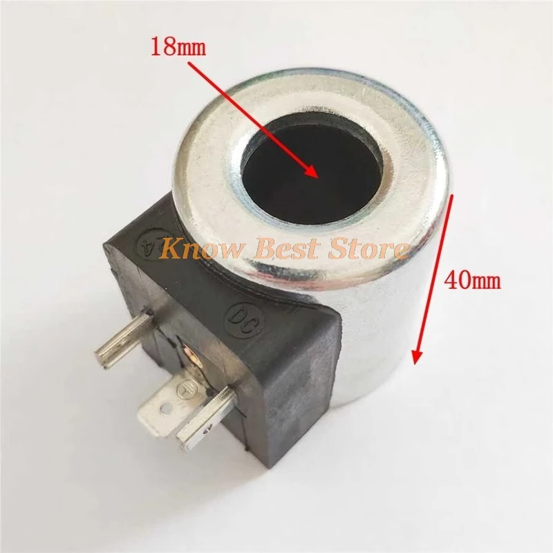 1PCS Hydraulic Pump Solenoid Valve Coil LONKING Excavator Solenoid Valve Coil Inner Diameter 18mm Height 40mm