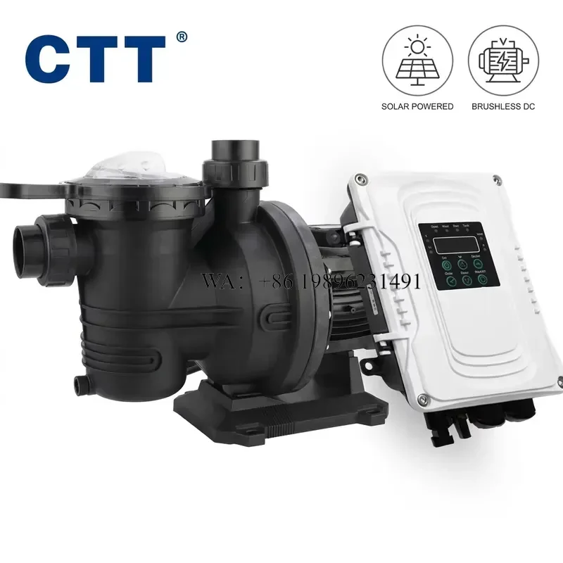 Wmwmnu for Australia 48V 72V 500W 900W 1200W Solar Powered Brushless DC Swimming Pool Circulation Pump Motor with MPPT Solar