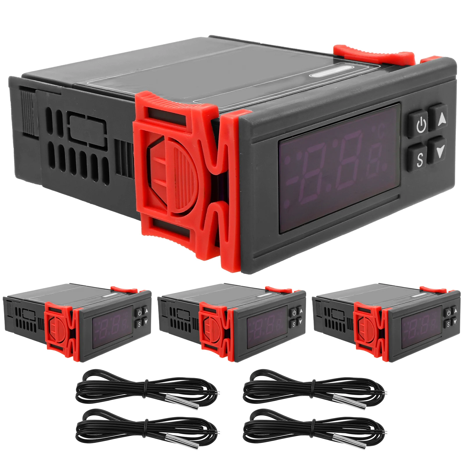 

Digital Temperature Controller Thermostat Thermoregulator Incubator Relay LED Heating Cooling Display Temperature Regulator