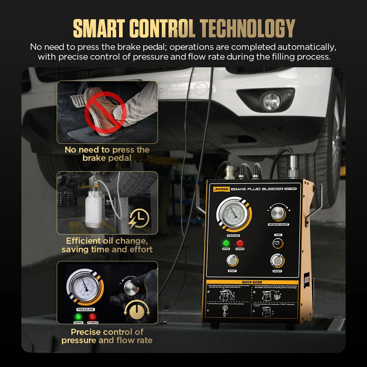 เครื่องไล่ลมเบรกอัตโนมัติ AUTO - Brake Fluid บทวิจารณ์และราคา