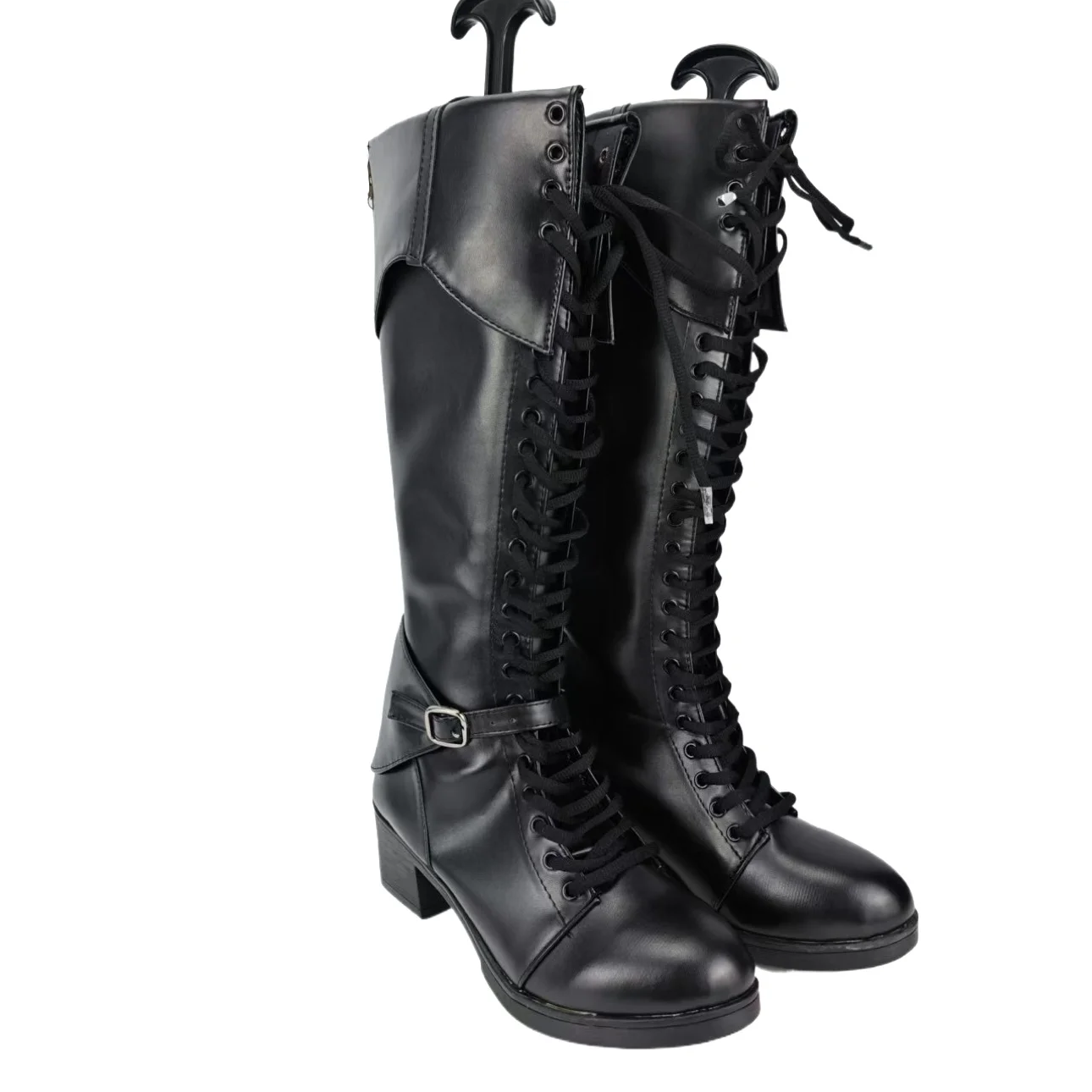 Path to Nowhere Coren Stivali cosplay Scarpe alla caviglia in pelle nera su misura Gioco di ruolo con personaggi del gioco