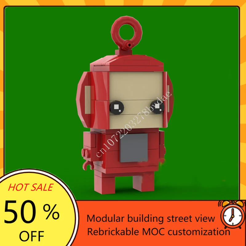 348PCS เสาอากาศเด็กเฮดซ์ โมดูลาร์ MOC Creative Street View Model Custom Puzzles DIY Education Assembly Model ของขวัญวันเกิดของเล่น