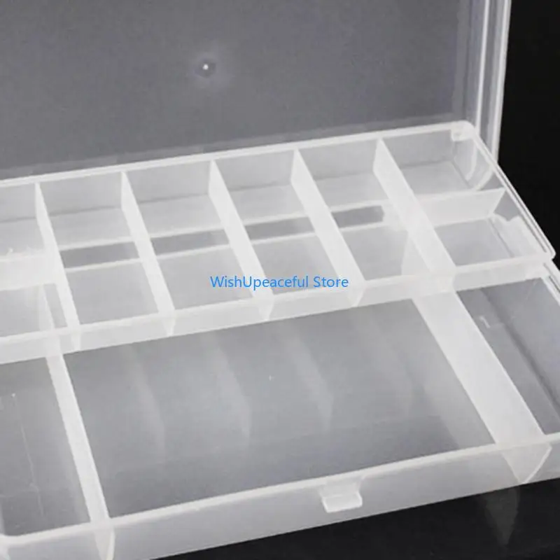 34YA Tool Box with Large Capacity Plastic Tray Hand Tool Storage Box for Ca