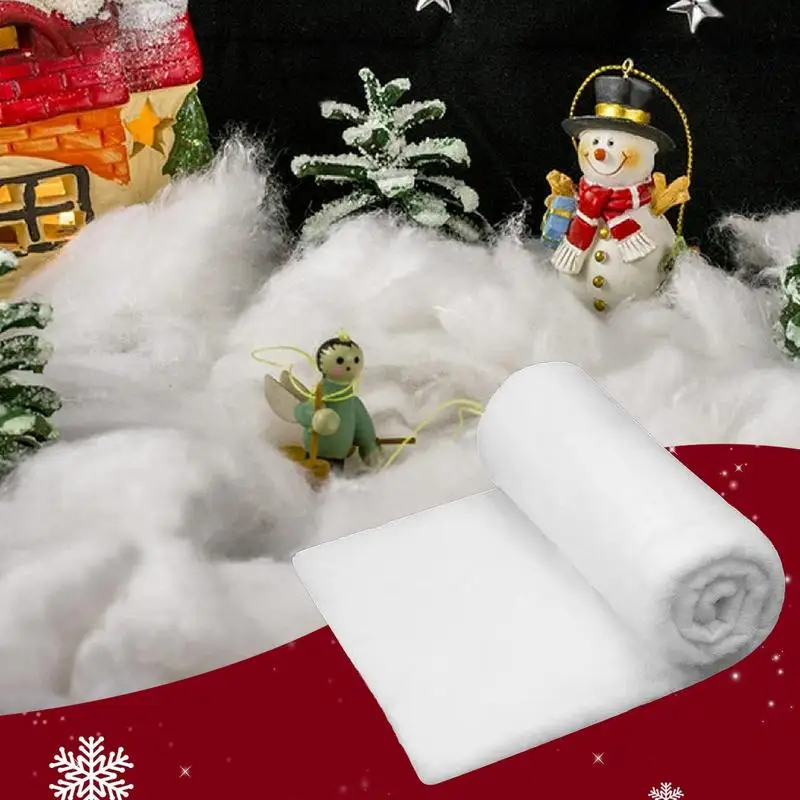 Snow Blanket 2.9 X 8.2 Ft Snow Blanket Roll 2X Aesthetic Backdrop Rug Filled With Artificial Fiber Snow Holiday Favor For Winter